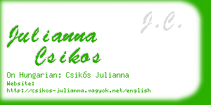 julianna csikos business card